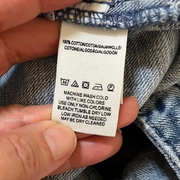 Free People Cute To Boot Distressed Mini Denim Skirt 2 NWOT - Picture 8 of 12